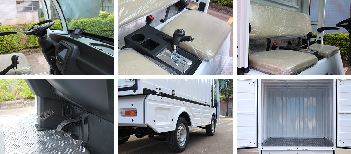2 Seats Electric Cargo Van with Iron Cargo Body 2 Seats Electric Cargo Van with Iron Cargo Body