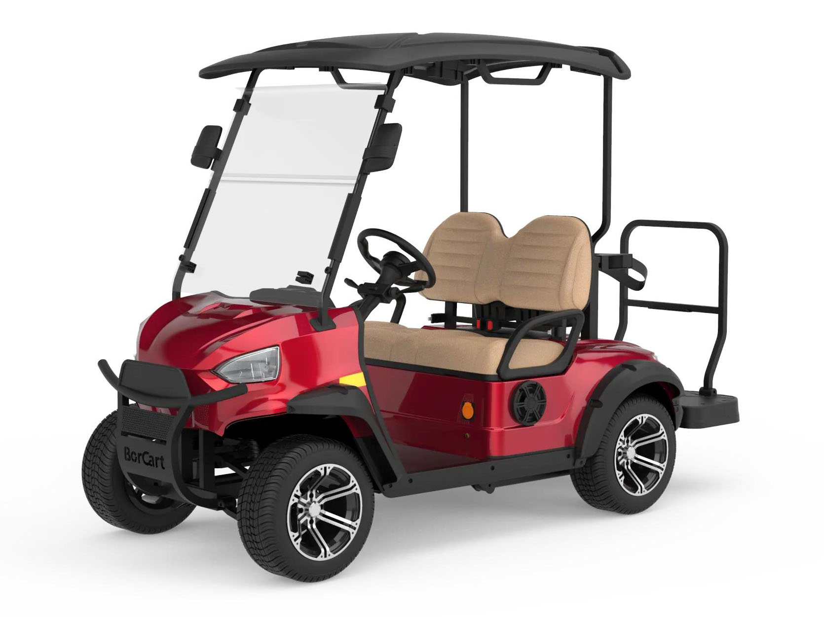 2 Passenger Golf Car With Caddie Stand