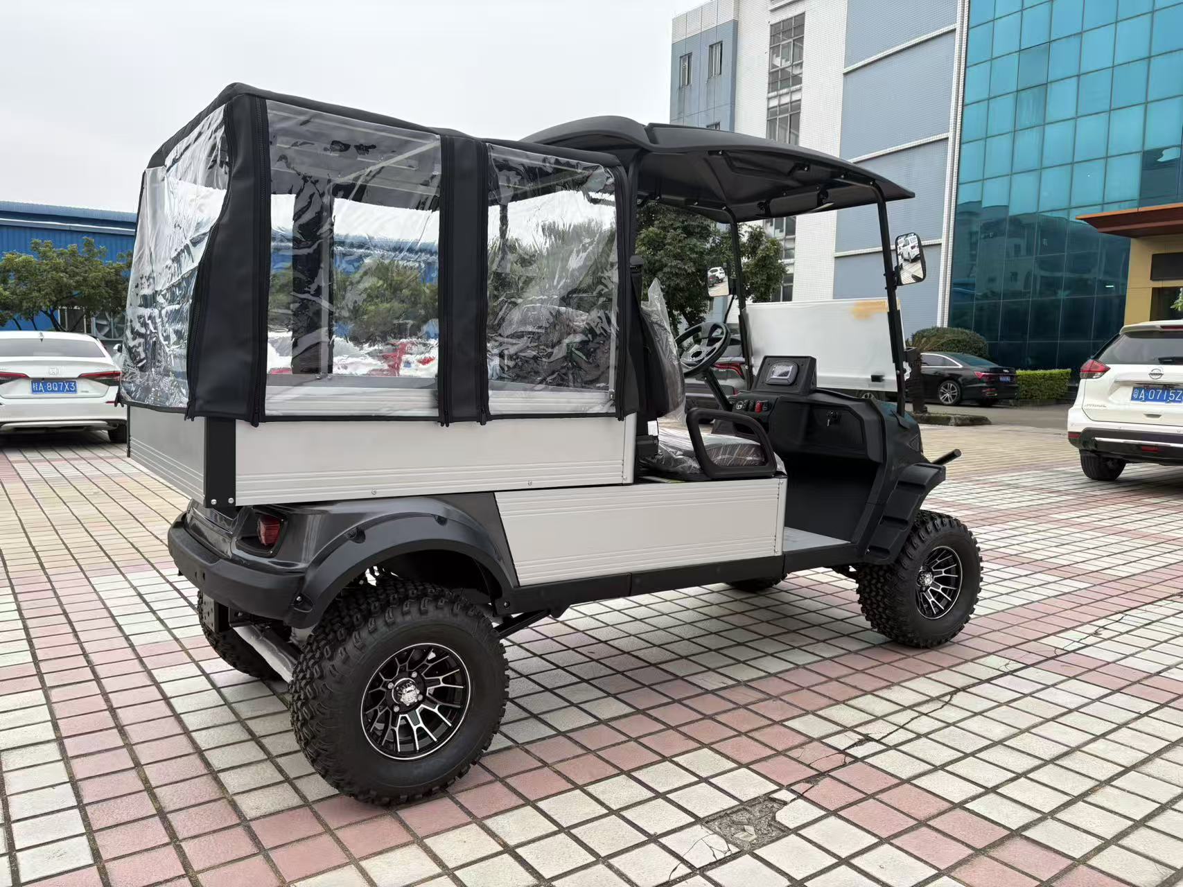Utility Golf Cart With Cargo and Cover