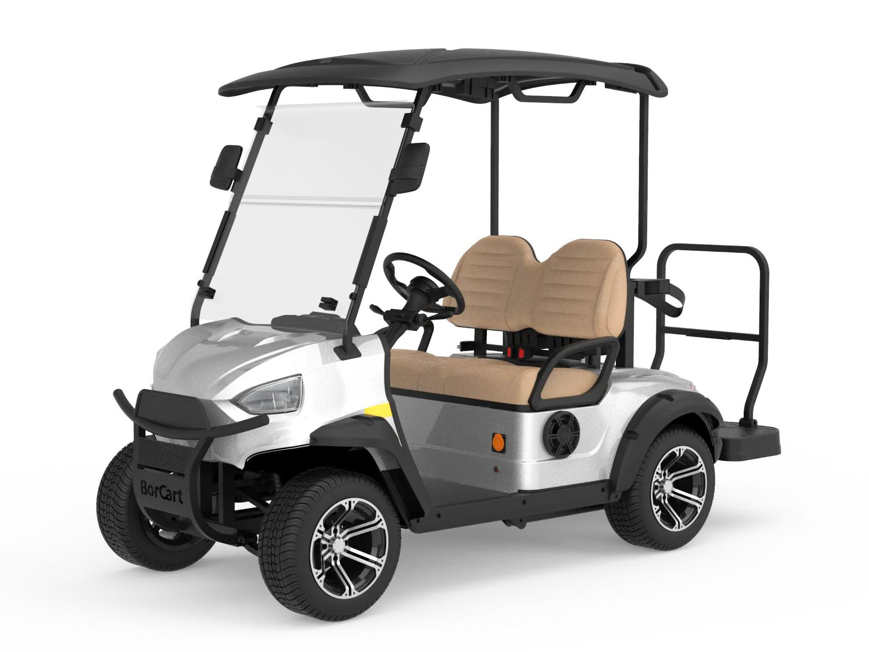 2 Passenger Golf Car With Caddie Stand