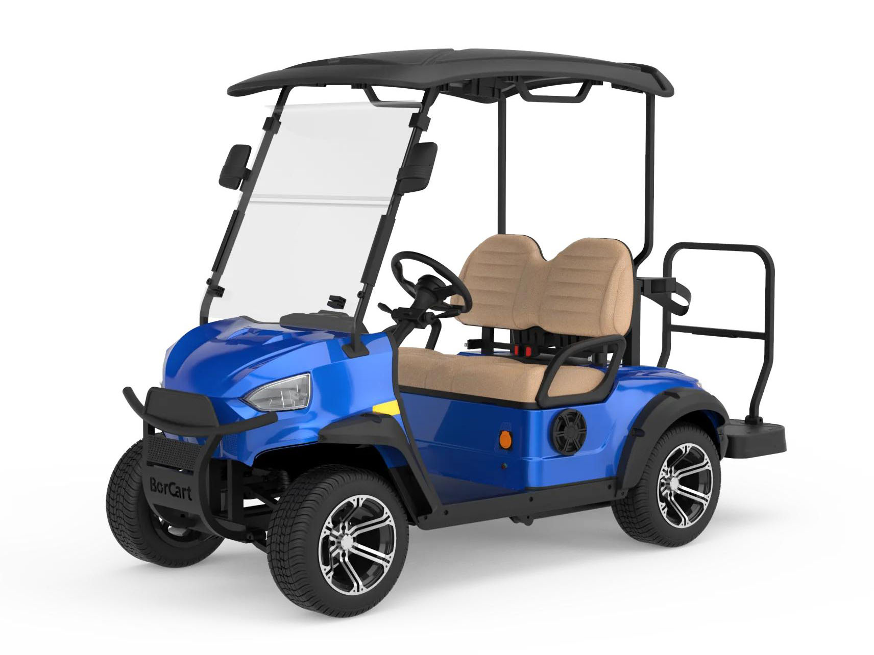 2 Passenger Golf Car With Caddie Stand