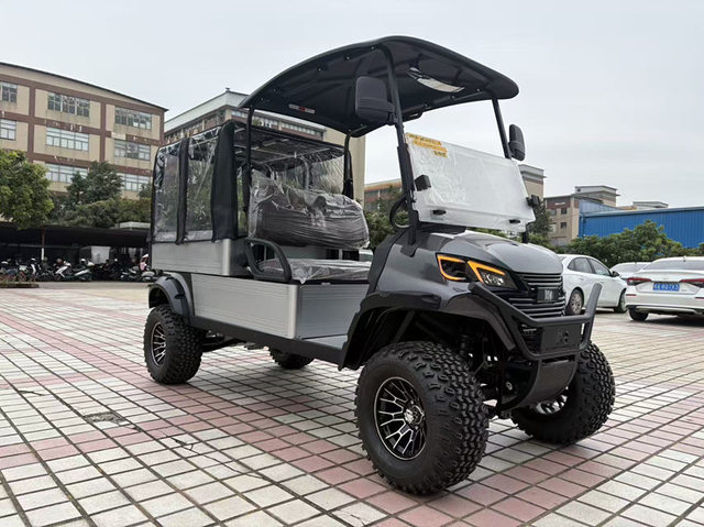 Utility Golf Cart With Cargo and Cover
