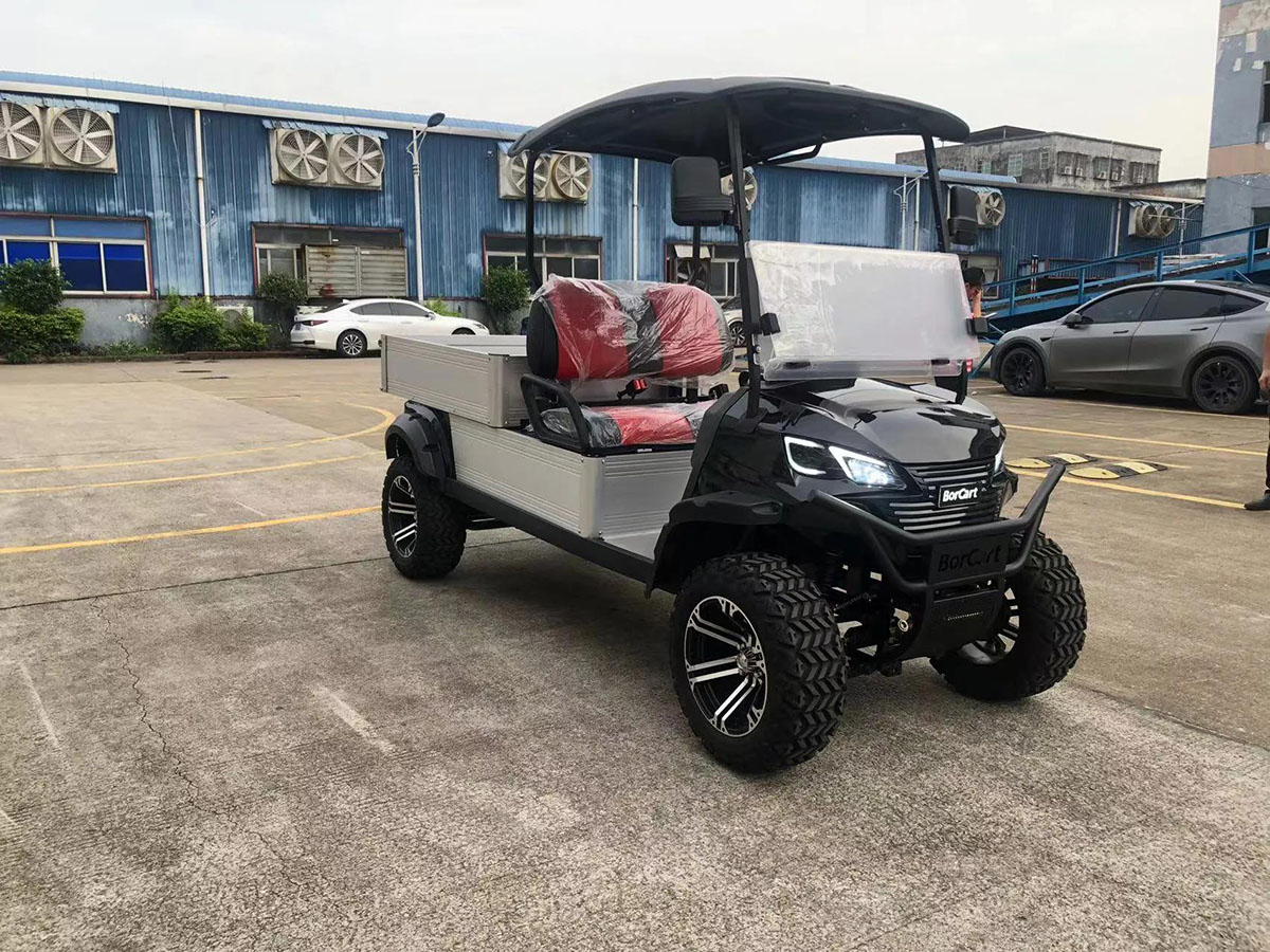 2 Seats Utility Electric Golf Cart With Cargo Box