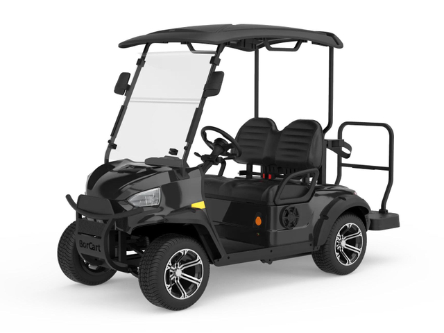 2 Passenger Golf Car With Caddie Stand