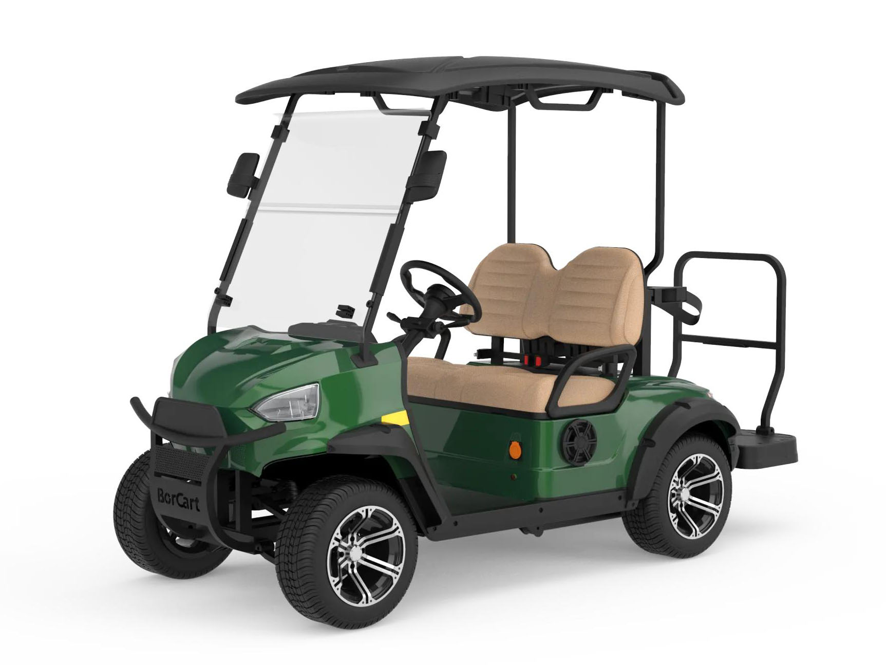 2 Passenger Golf Car With Caddie Stand