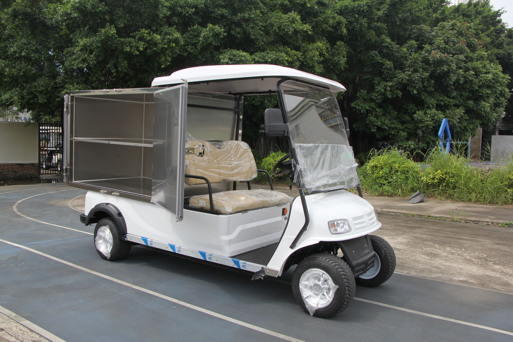 2 Seats Electric Cargo Van with Stainless Steel Box