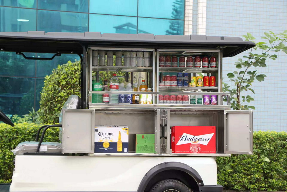 2 Seats Food Cart Buggy Bar