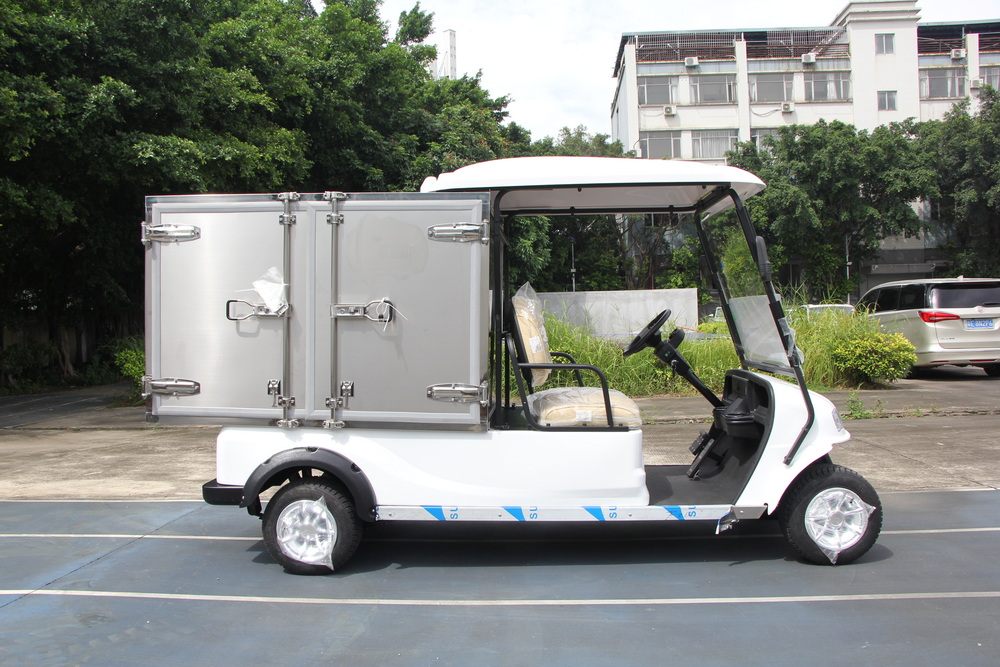 2 Seats Electric Cargo Van with Stainless Steel Box