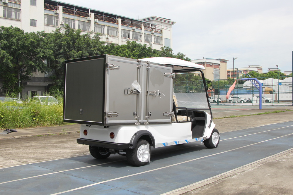 2 Seats Electric Cargo Van with Stainless Steel Box