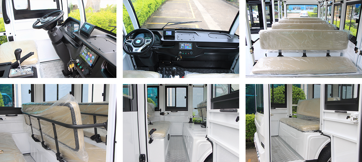 Electronic Tour Bus with Doors