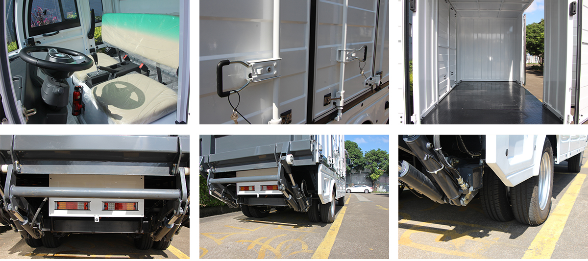 6 Doors Electric Cargo Van with Loading 2 Tons